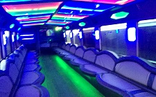 inside of limousine bus